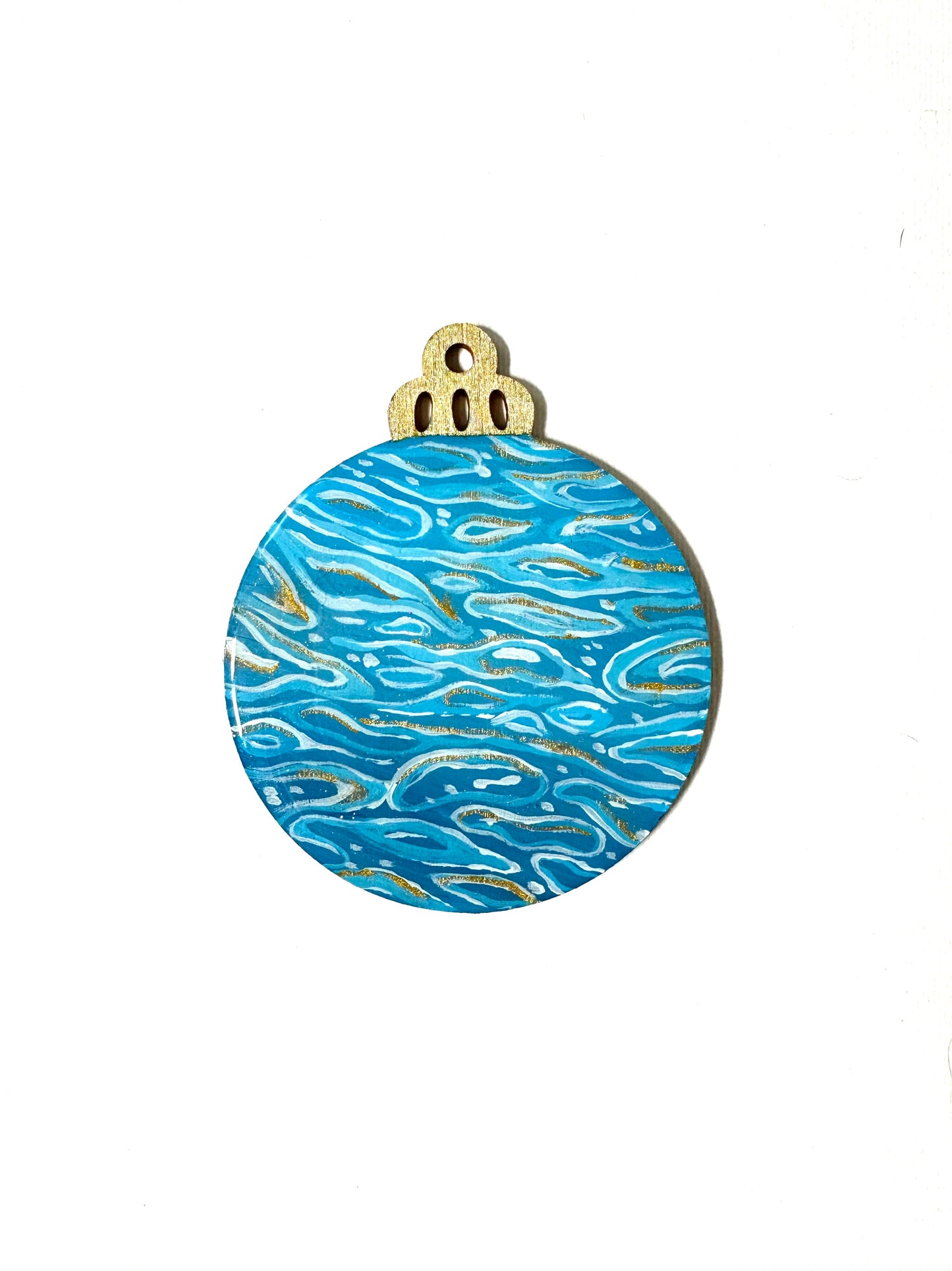 Wooden Tree Decoration - Ripples
