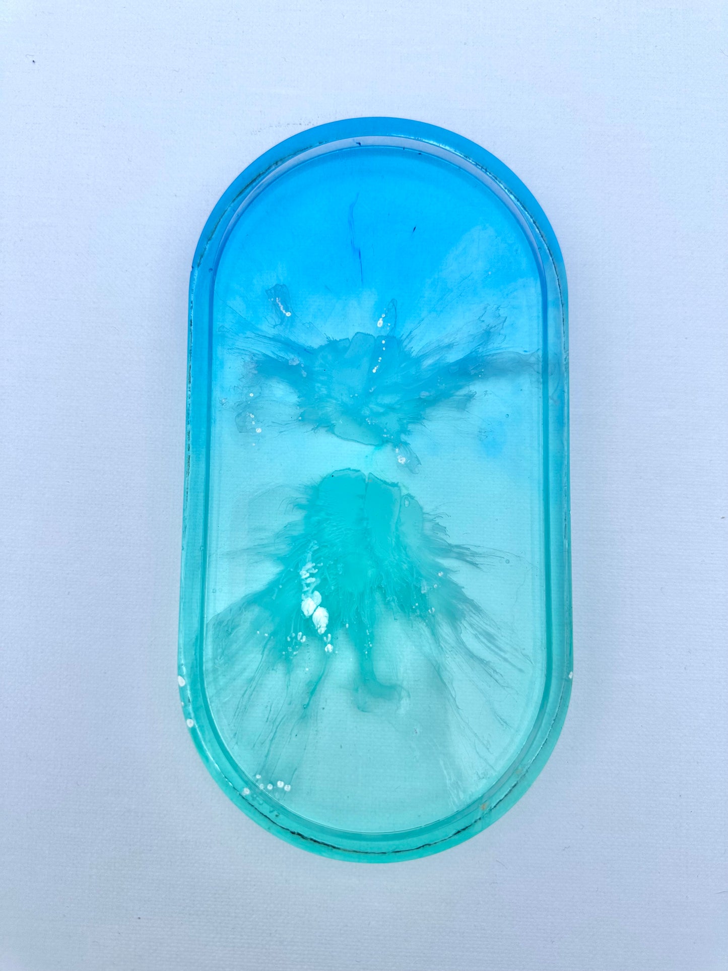 Trinket Tray - Blue Splash